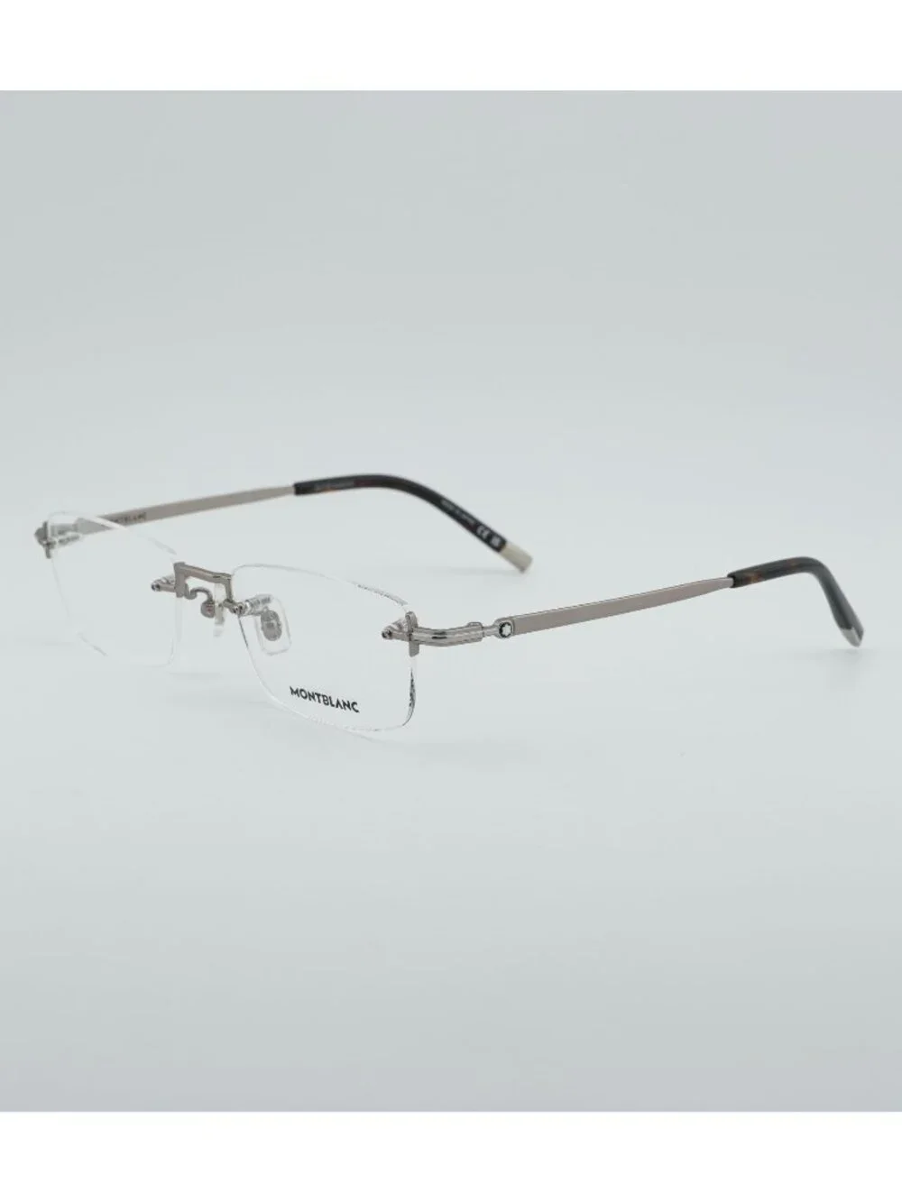 Montblanc MB0132O 002 Eyeglasses Grey 54mm Rectangle Frame